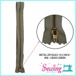 ZIP - GOLD METAL ZIP (006)